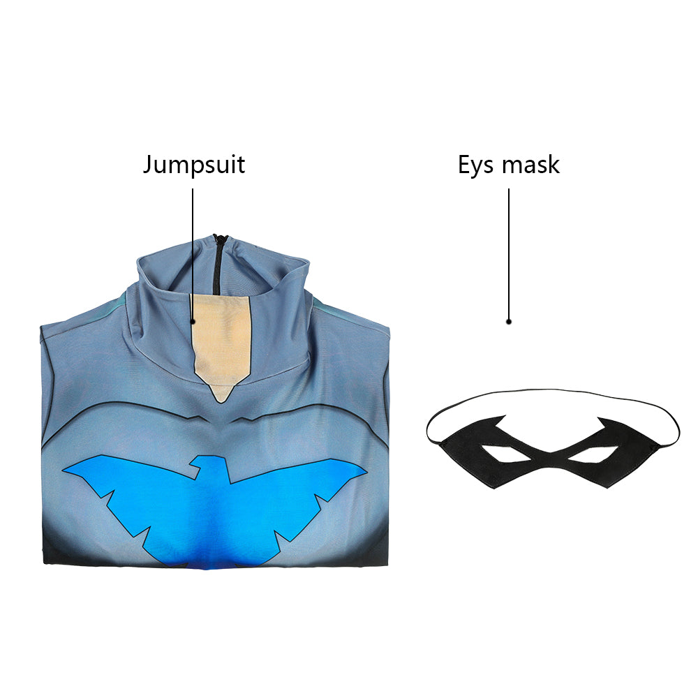 [ylevol] Nightwing Son of Batman Richard Grayson Male Jumpsuit Cosplay Costumes