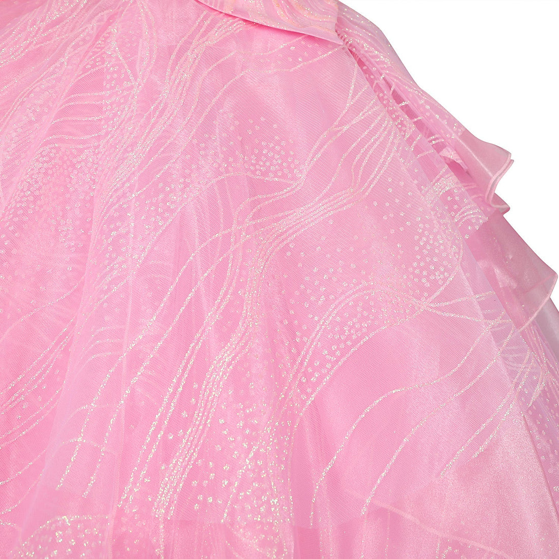 [ylevol] Wicked Part One Galinda Female Dress with Crown Cosplay Costumes