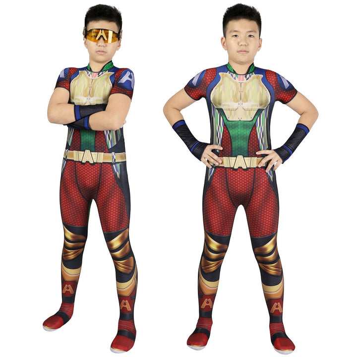 [ylevol] The Boys 3 A-train Kids Jumpsuit with Glasses Cosplay Costumes