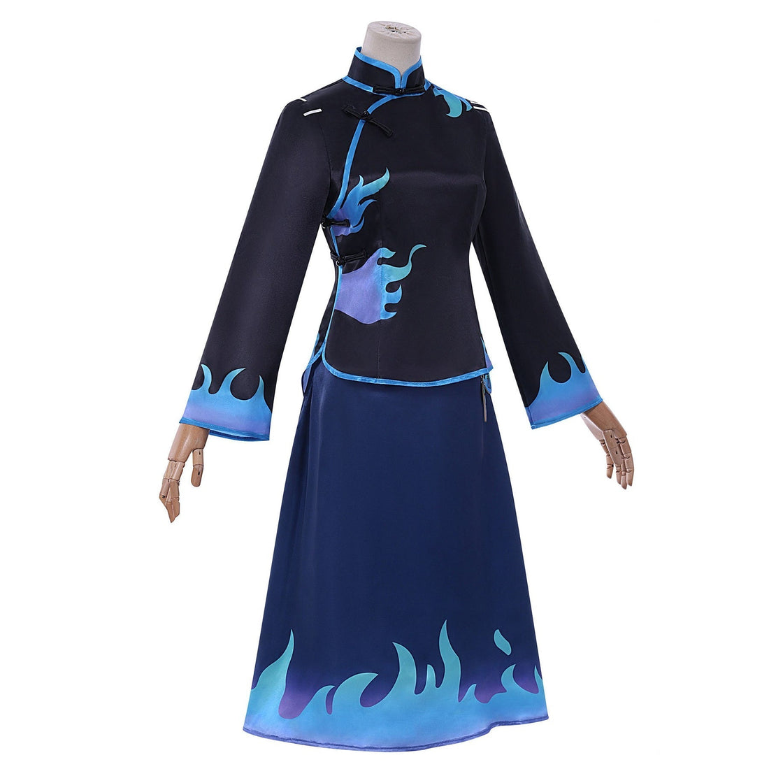 [ylevol] Identity V Antiquarian Qi Shiyi Blue Flame Cheongsam Cosplay Costumes