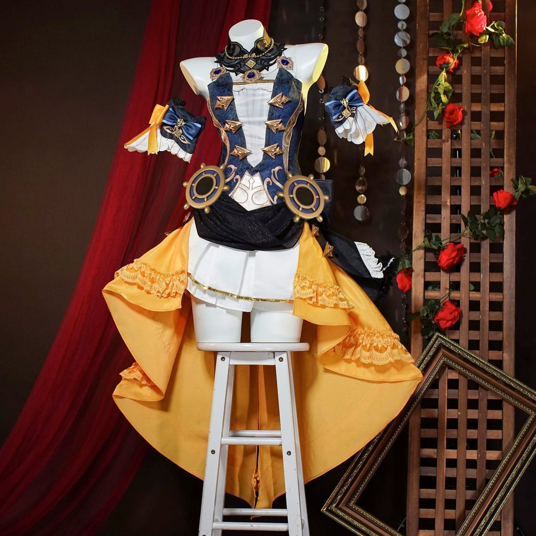 [ylevol] Game Genshin Impact Navia Full Set Top Level Cosplay Costumes