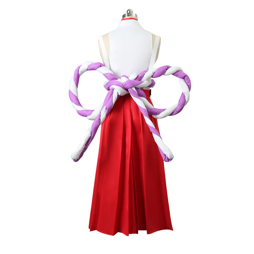 [ylevol] Anime Navigation Yamato Red White Kimono Fullset Cosplay Costumes