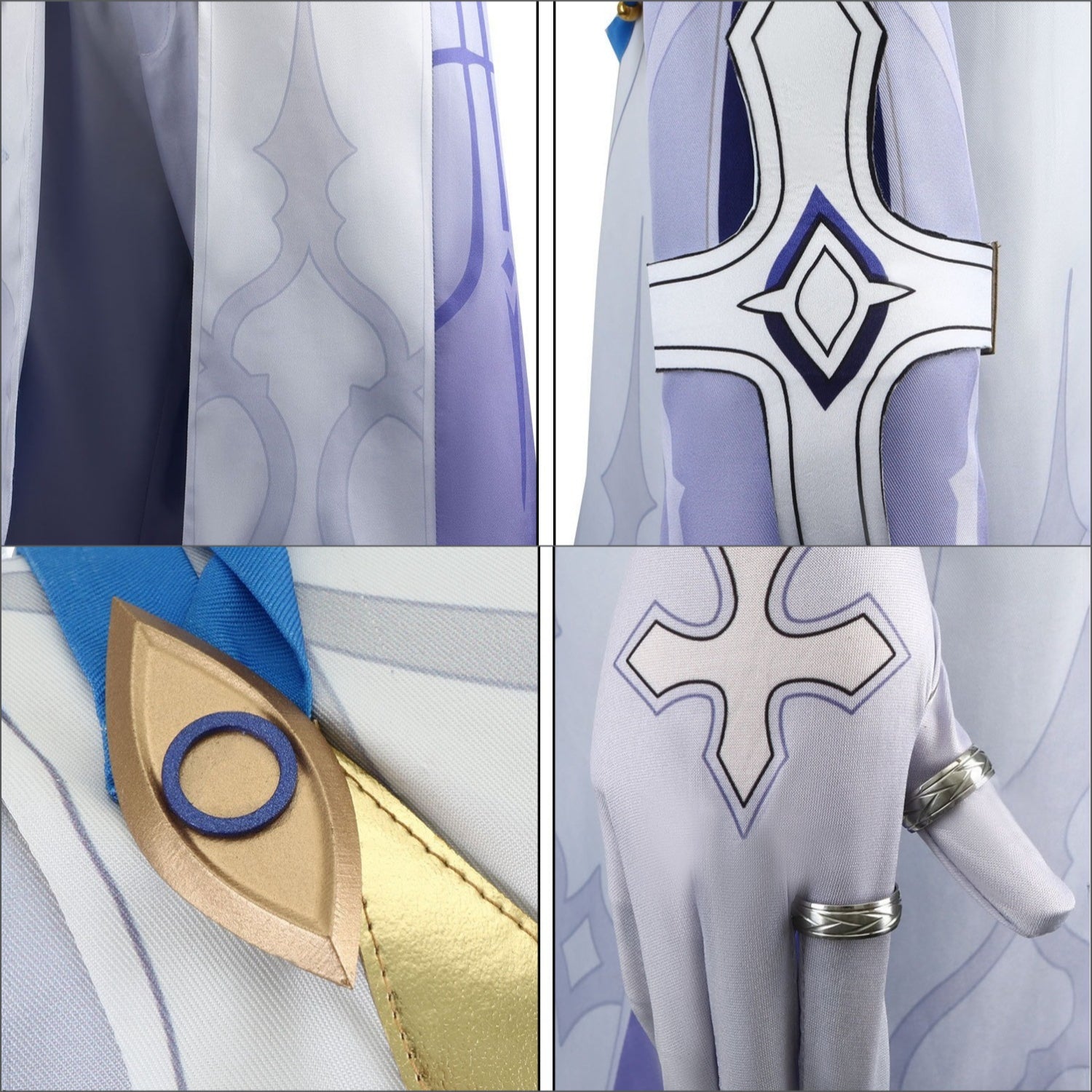 [ylevol] Honkai: Star Rail Sunday White Blue Outfit Carnival Cosplay Costumes