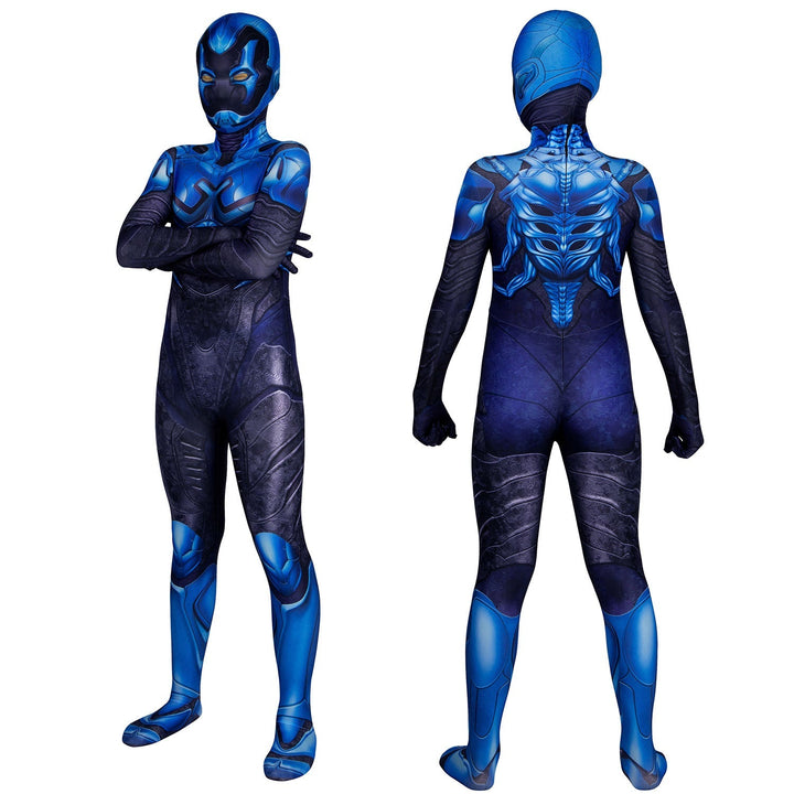 [ylevol] Blue Beetle Jaime Reyes Kids Jumpsuit with Mask Cosplay Costumes