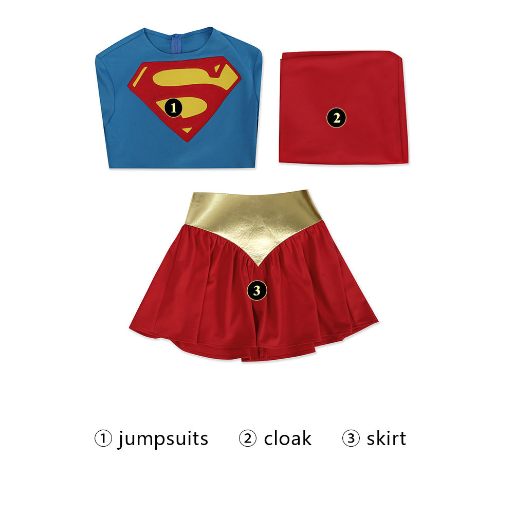 [ylevol] Supergirl Woman of Tomorrow Manga version Superman Cosplay Costumes