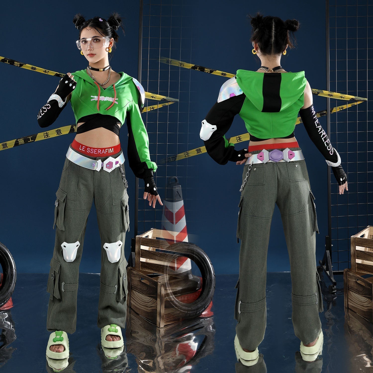 [ylevol] Overwatch 2 X LE SSERAFIM FEARLESS Illari Cosplay Costumes