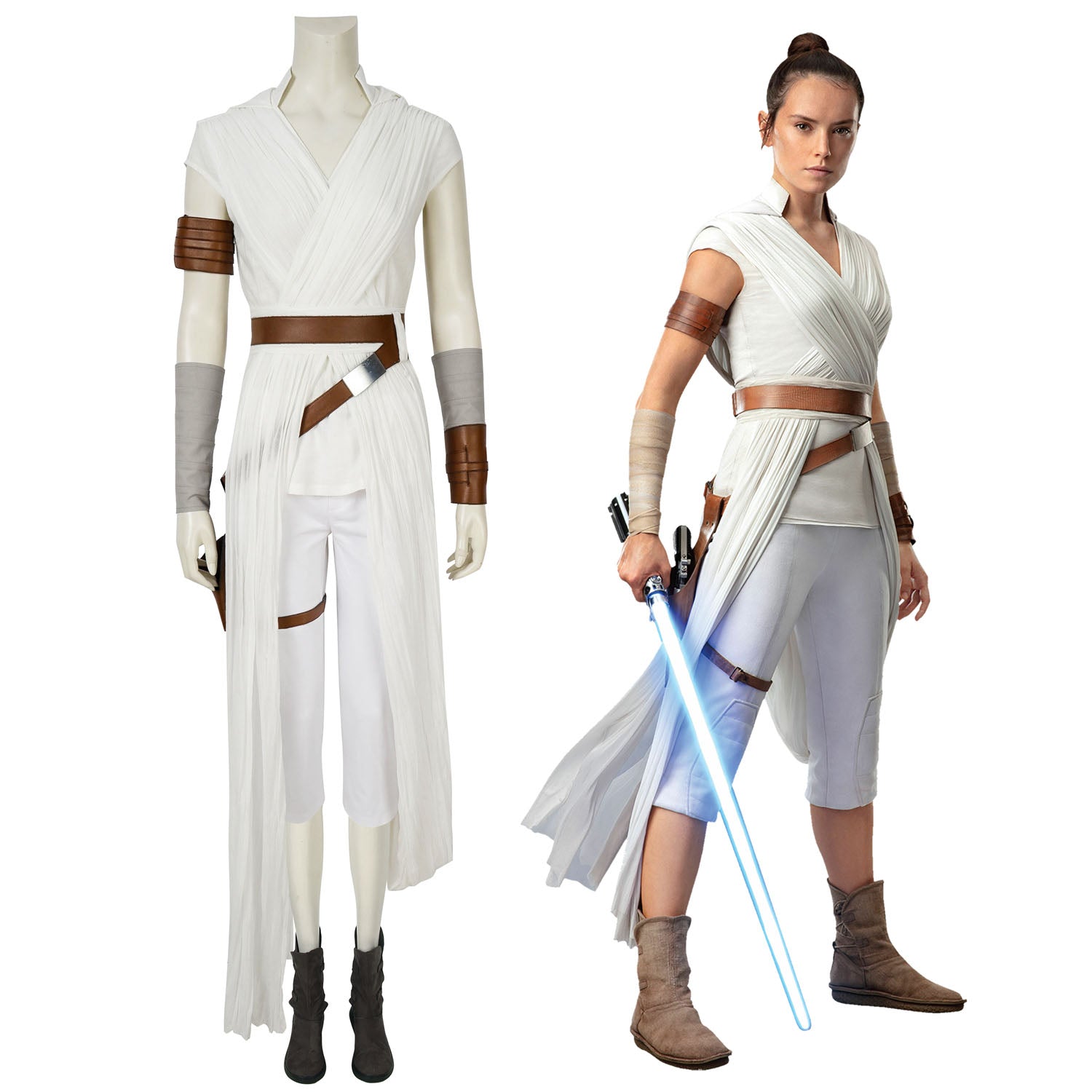 [ylevol] Star Wars 9 The Rise of Skywalker Rey Top Cosplay Costumes