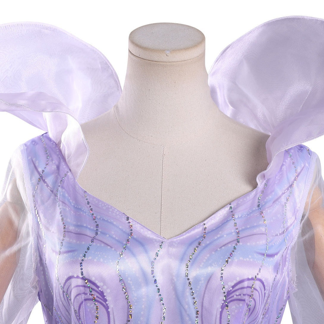 [ylevol] Wicked: For Good Glinda Purple Iridescent Dress Cosplay Costumes