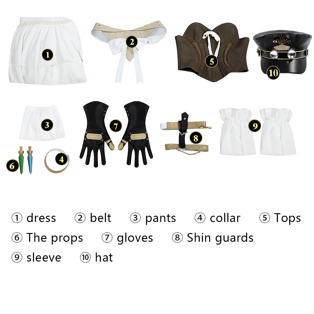 [ylevol] FINAL FANTASY XIV A Realm Reborn Ishgard Female Full Set Cosplay Costumes