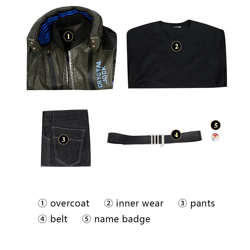 [ylevol] Cyberpunk 2077 V PU Leather Top Level Full Set Cosplay Costumes