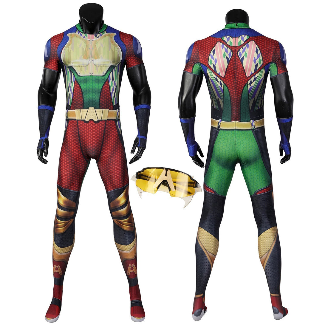 [ylevol] The Boys Season 3 A-train Ver. 2 Male Jumpsuit with Glasses Cosplay Costumes