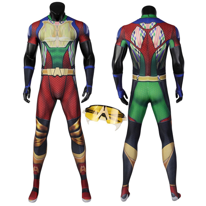 [ylevol] The Boys Season 3 A-train Ver. 2 Male Jumpsuit with Glasses Cosplay Costumes