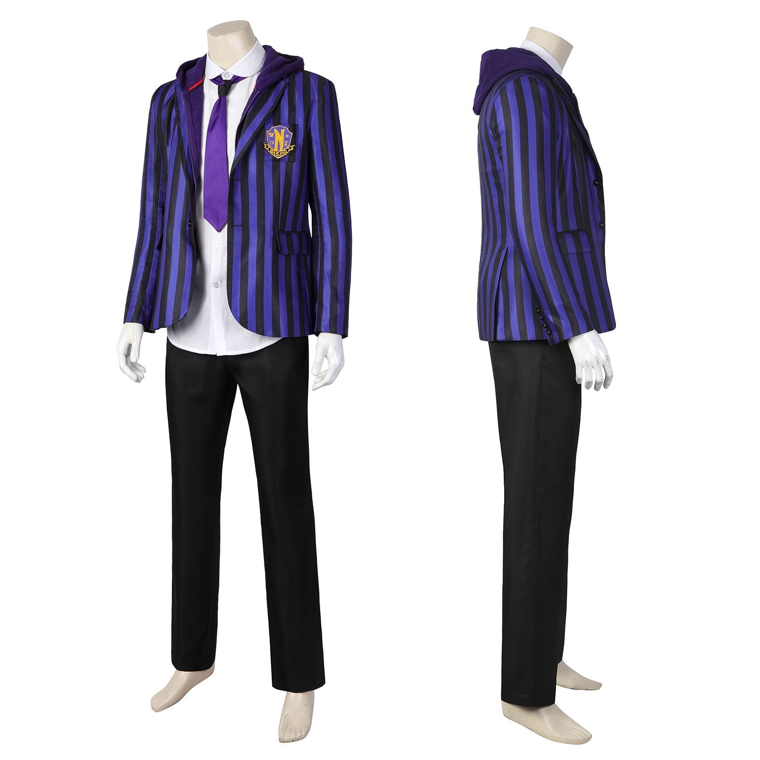 [ylevol] Wednesday 2 The Addams Family Xavier Thorpe Ajax Petropolus Nevermore Academy Uniform Costume