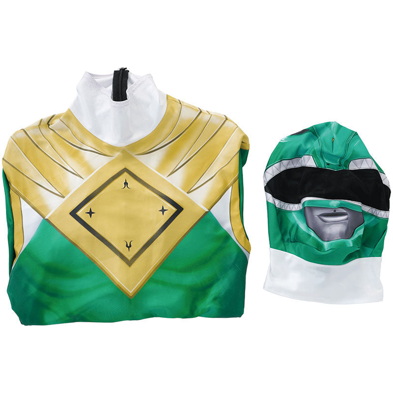 [ylevol] Mighty Morphin Power Rangers Yamato Tribe Knight Burai Green Costumes