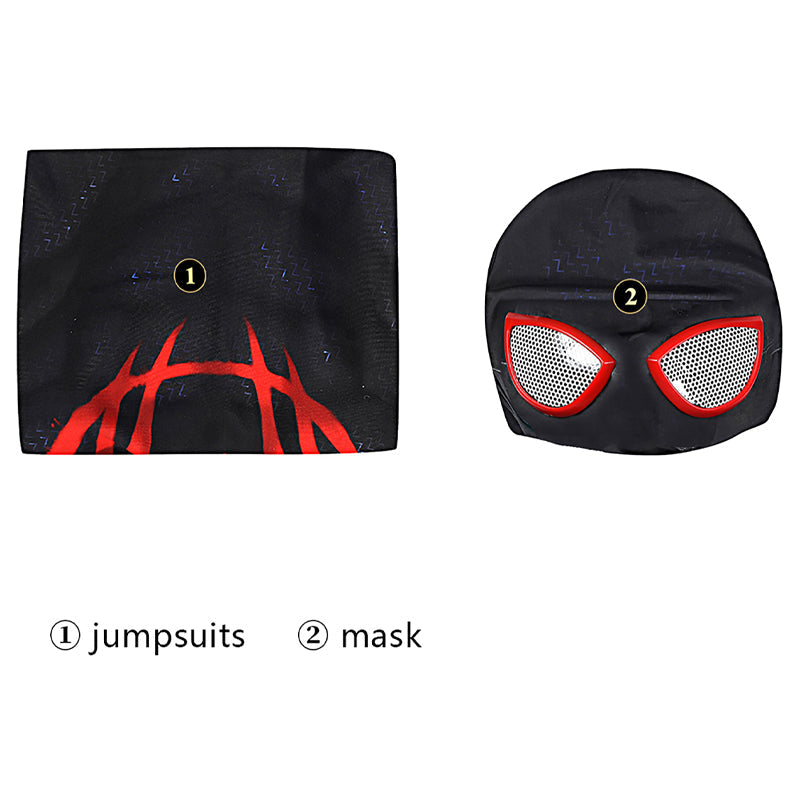 [ylevol] Spider-Man Across The Spider-Verse Miles Morales Kids Jumpsuit Costumes