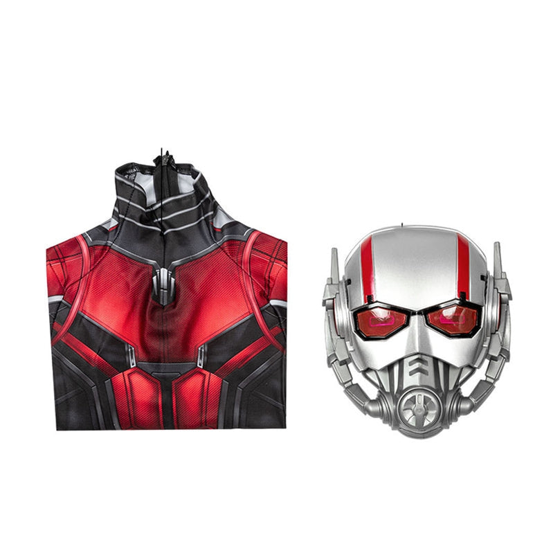 [ylevol] Ant-Man and the Wasp Kids Jumpsuit with Mask Cosplay Costume