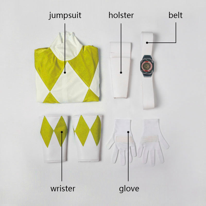 [ylevol] Mighty Morphin Power Rangers Trini Kwan Yellow Ranger Costumes