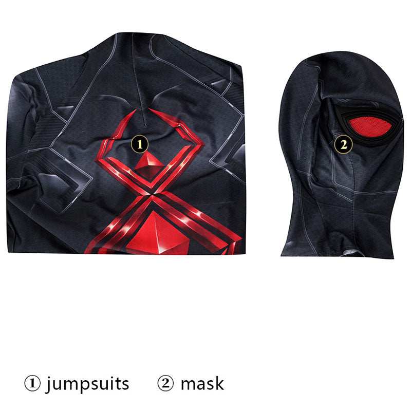 [ylevol] Spider-Man Dark Suit Jumpsuit Cosplay Costumes