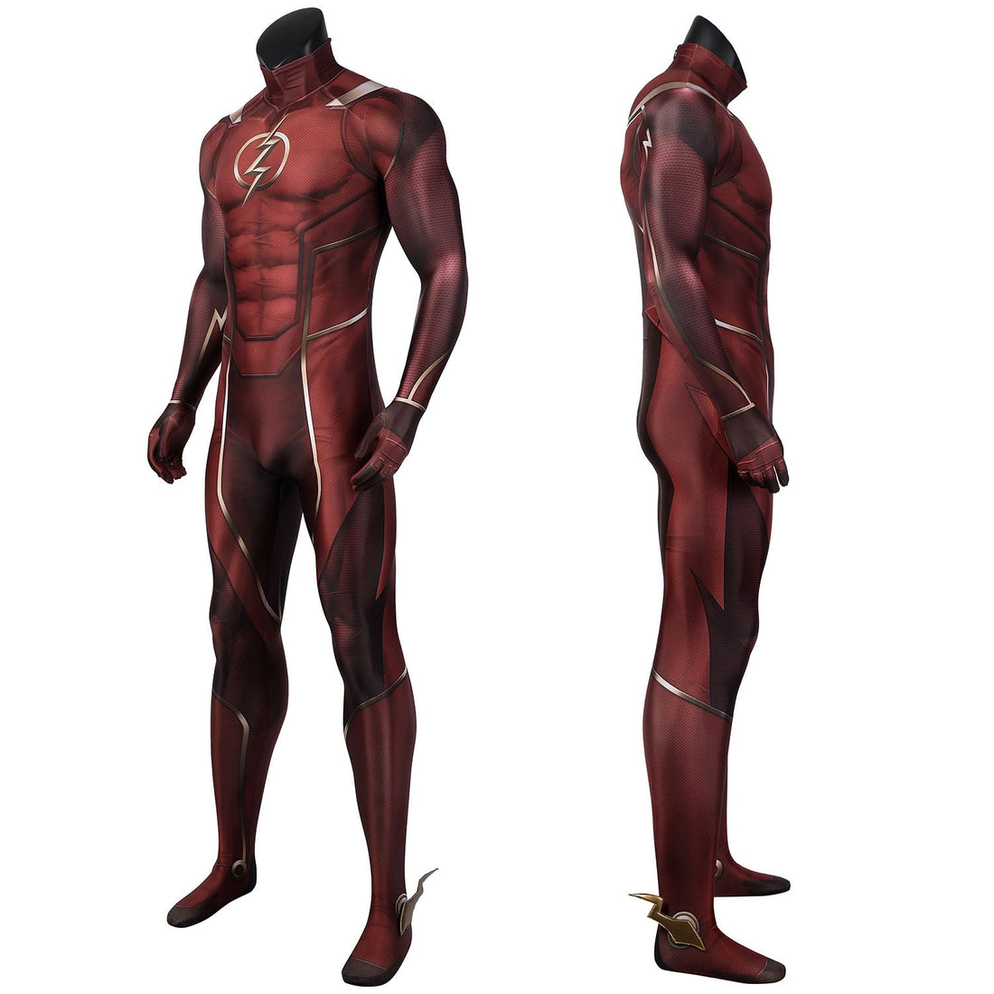 [ylevol] Injustice 2 The Flash Male Jumpsuit with Mask Cosplay Costumes