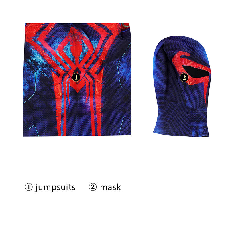 [ylevol] Spider-Man 2099 Across The Spider-Verse Miguel O'Hara Kids Jumpsuit Costumes