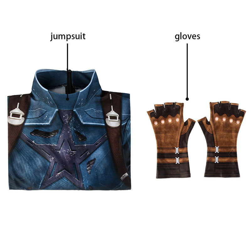 [ylevol] Avengers 3 Infinity War Captain America Steve Rogers Jumpsuit Cosplay Costumes