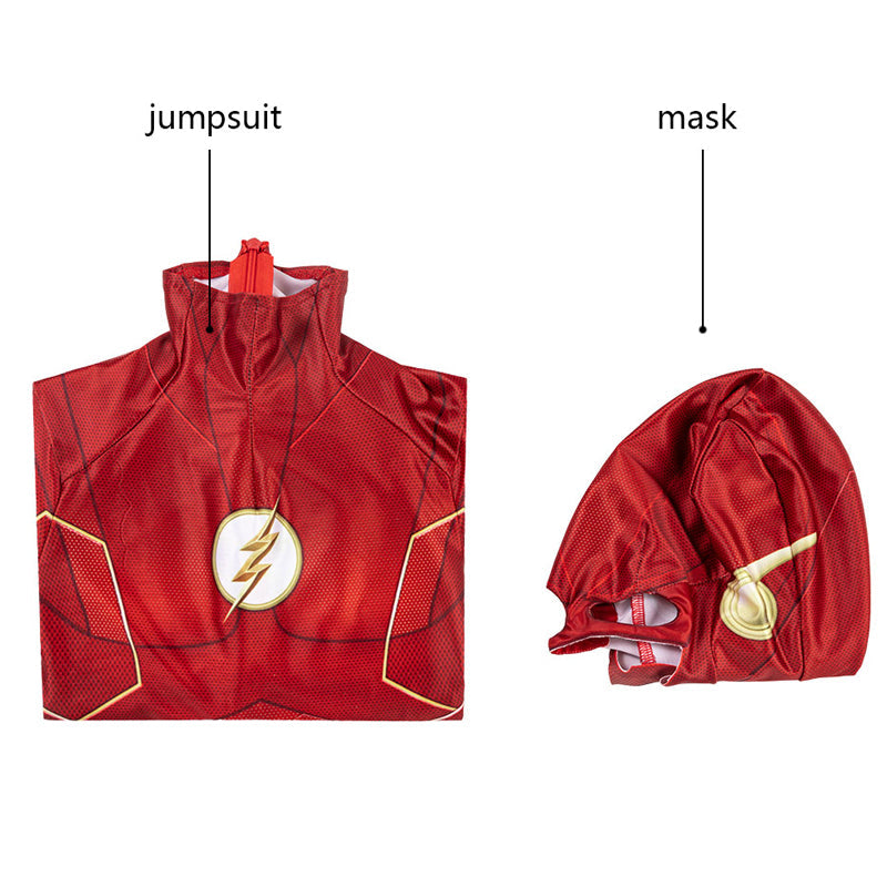 [ylevol] The Flash Season 6 Barry Allen Kids Jumpsuit Cosplay Costumes