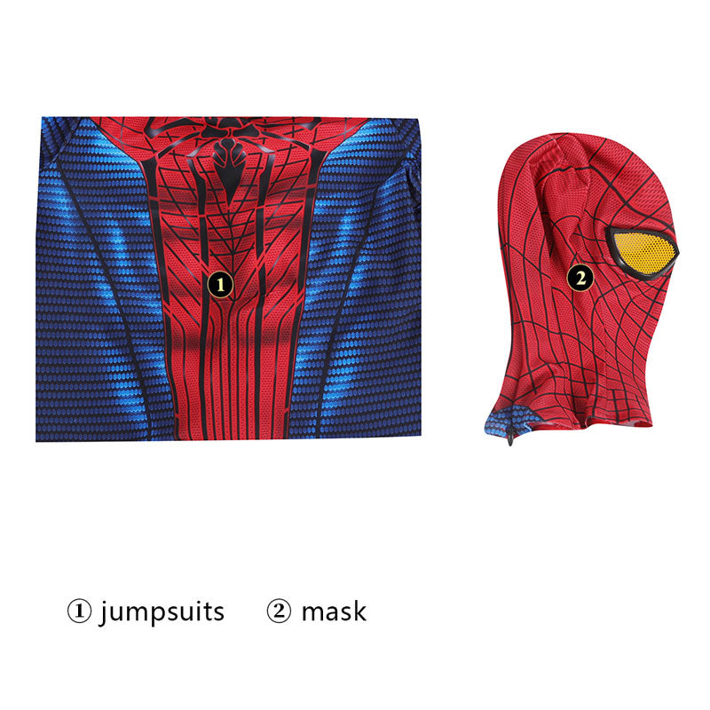 [ylevol] The Amazing Spider-Man Peter Parker Jumpsuits Kids Cosplay Costume
