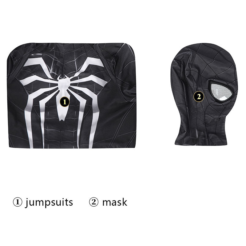 [ylevol] Spider-Man PS5 Miles Morales Symbiote Suit Kids Jumpsuit Costumes