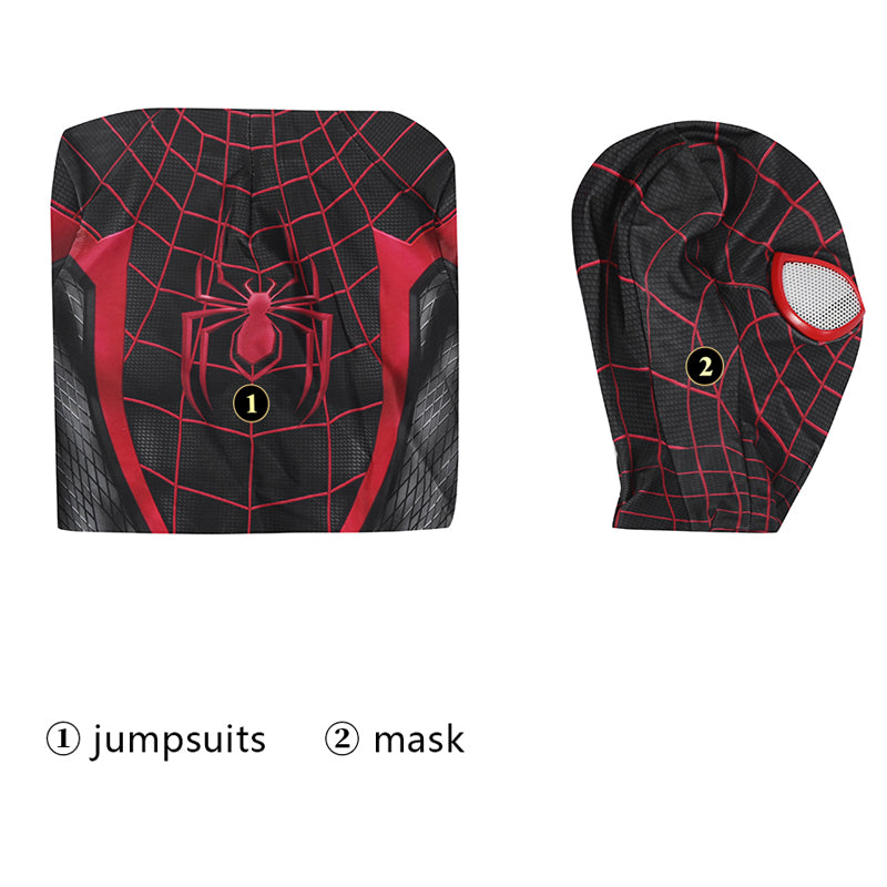 [ylevol] Spider-Man PS5 2 Miles Morales Kids Jumpsuit Cosplay Costumes