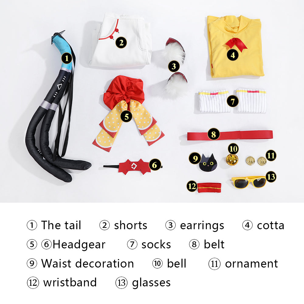 [ylevol] Zenless Zone Zero X Mcdonald Nekomiya Mana Cosplay Costumes