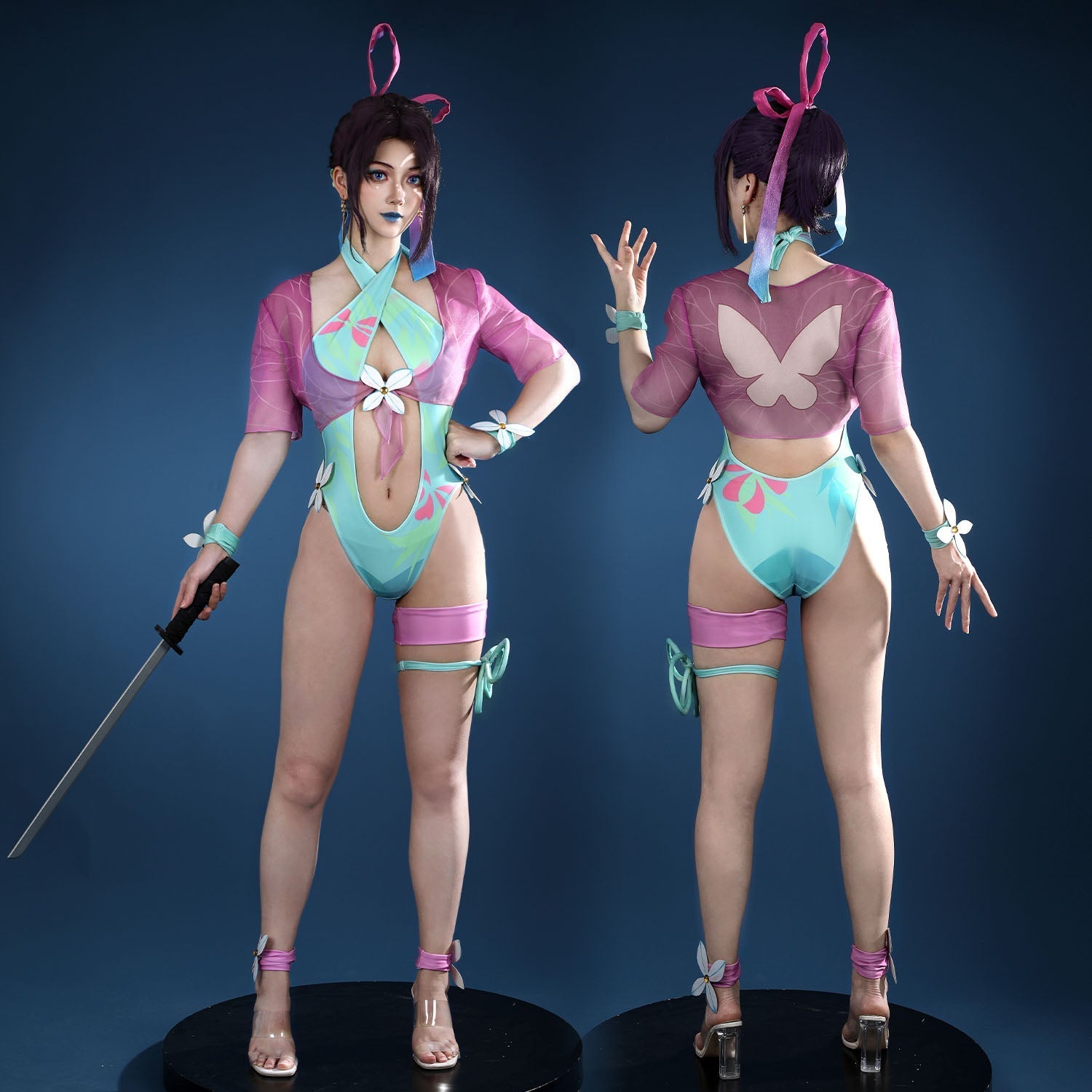 [ylevol] Marvel Rivals Psylocke Swimsuit Top Full Cosplay Costumes