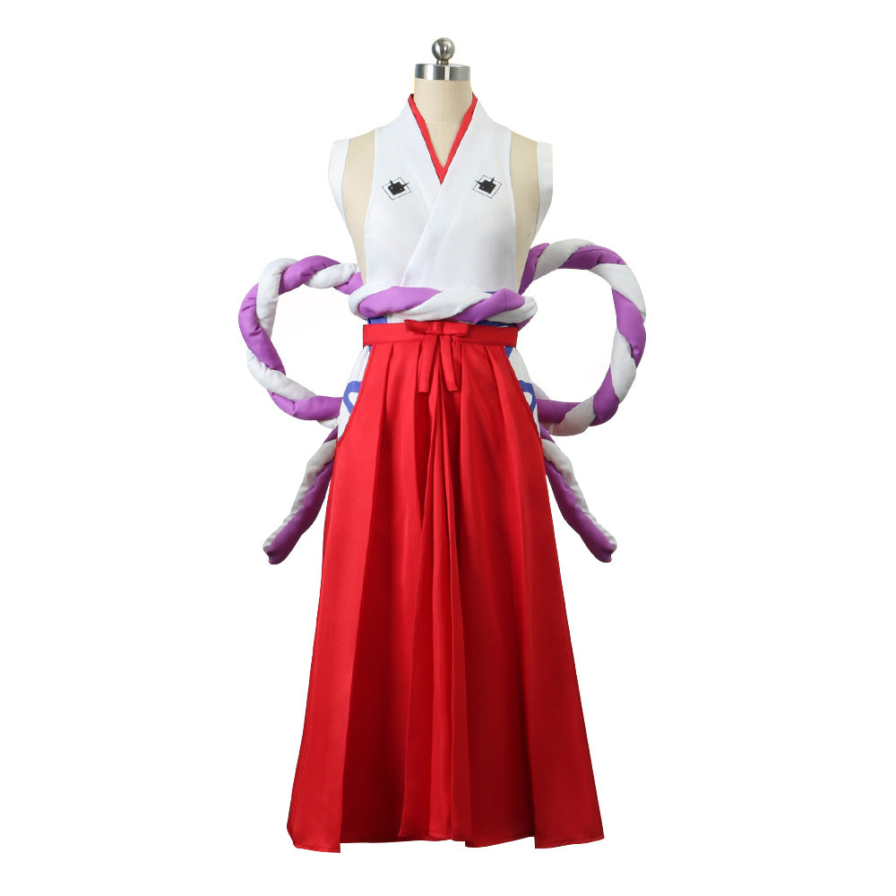 [ylevol] Anime Navigation Yamato Red White Kimono Fullset Cosplay Costumes