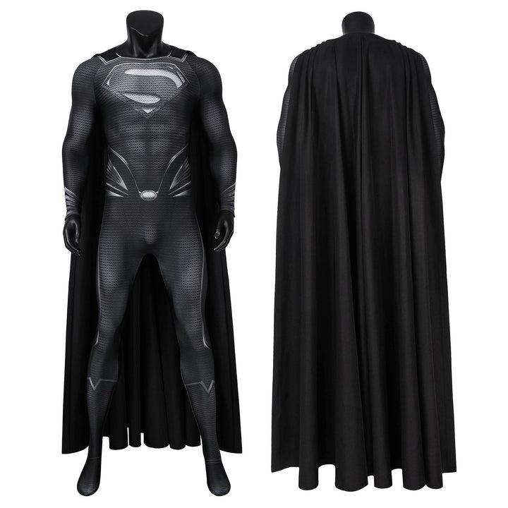 [ylevol] Justice League Clark Kent Superman Male Black Jumpsuit Cosplay Costumes