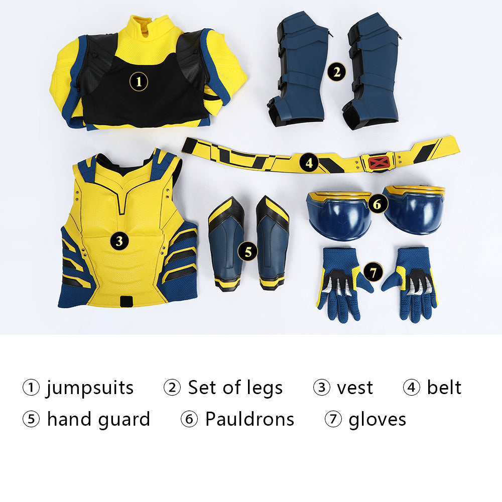 [ylevol] Deadpool 3 Deadpool & Friend Wolverine KID Full Set Cosplay Costumes