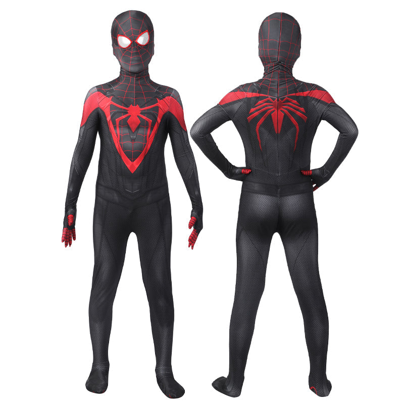 [ylevol] Spider-Man PS5 Miles Morales Suit V2 Kids Jumpsuit Cosplay Costumes