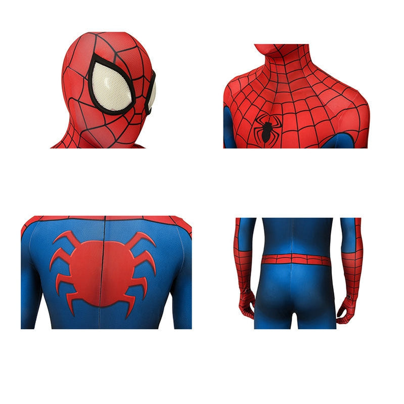 [ylevol] Spider-Man Elastic Force Jumpsuit Cosplay Costume with Headgear