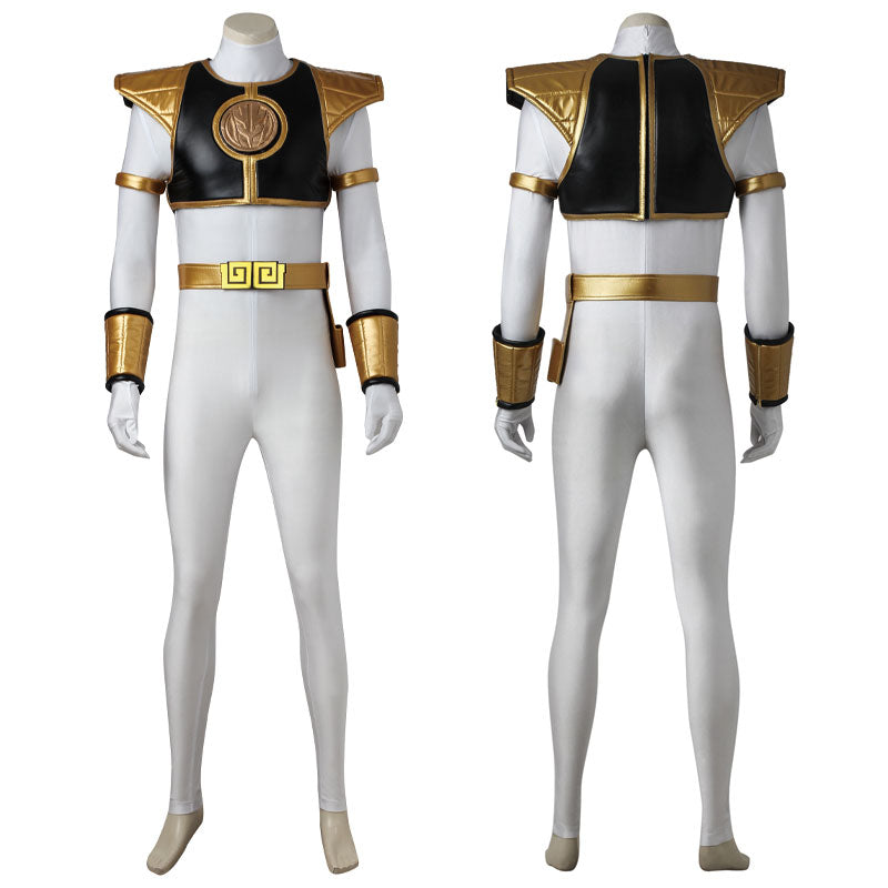 [ylevol] Mighty Morphin Power Rangers Tommy Oliver White Ranger Top Costumes
