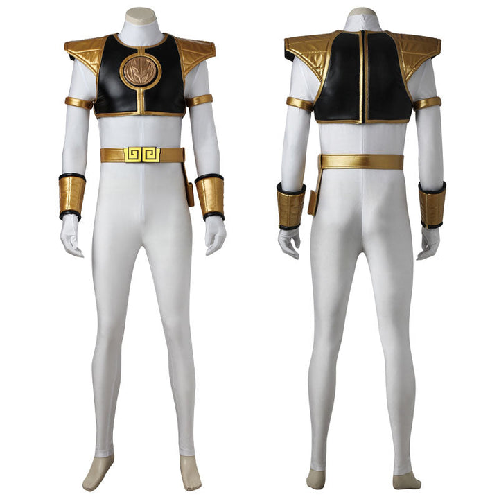 [ylevol] Mighty Morphin Power Rangers Tommy Oliver White Ranger Top Costumes