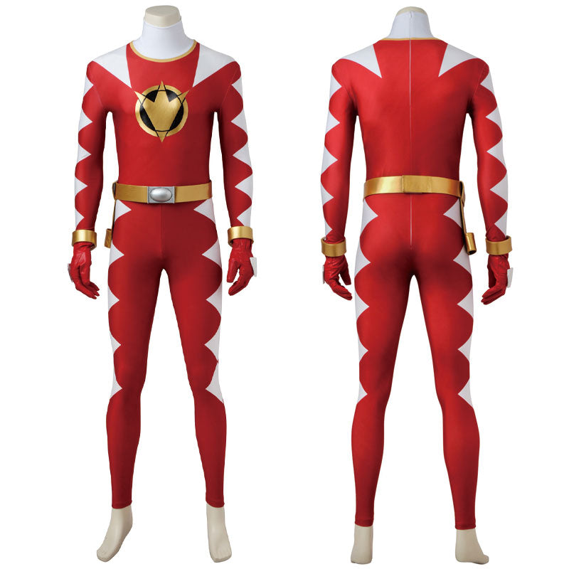 [ylevol] Mighty Morphin Power Rangers Abare Max Ryouga Hakua Abare Red Costumes