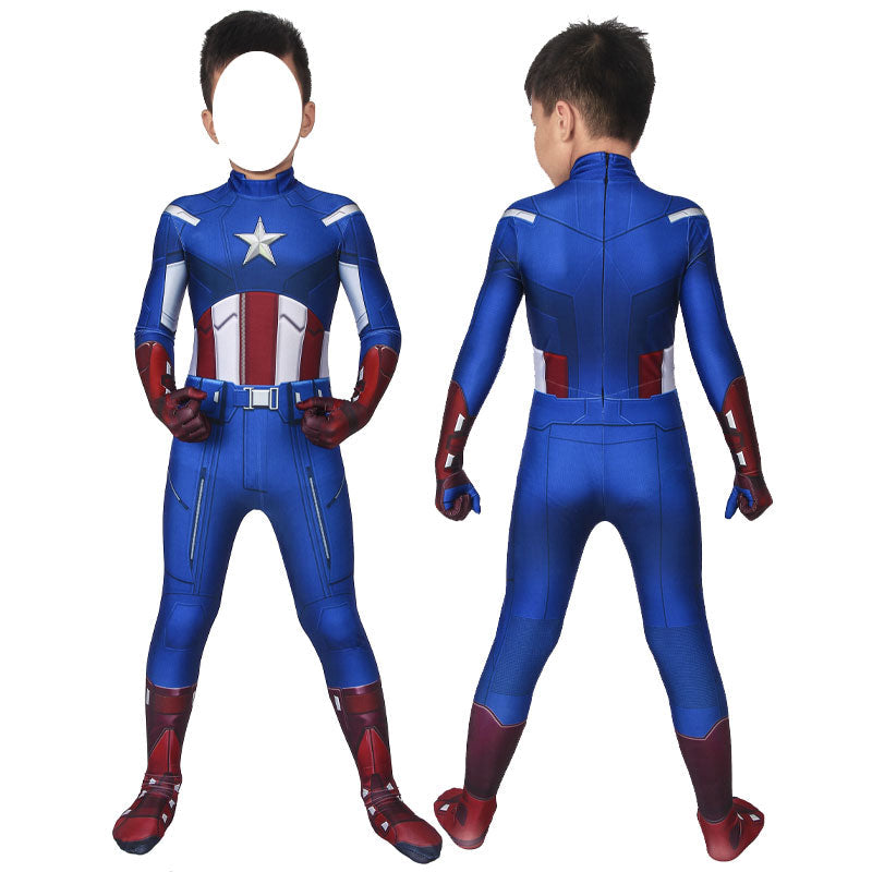 [ylevol] The First Avenger Captain America Kids Jumpsuit Cosplay Costumes