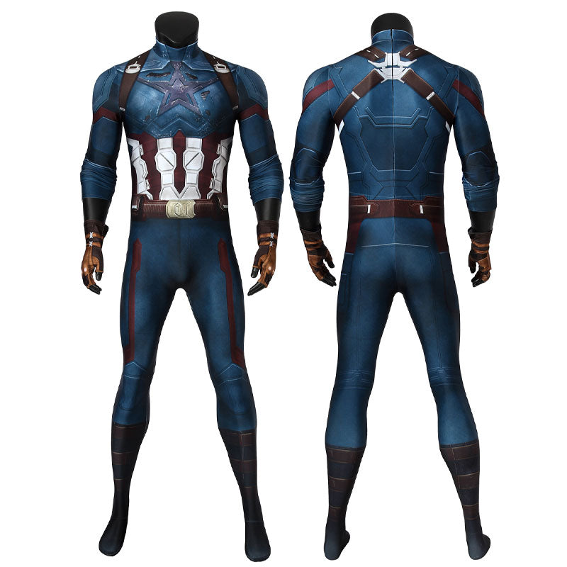 [ylevol] Avengers 3 Infinity War Captain America Steve Rogers Jumpsuit Cosplay Costumes