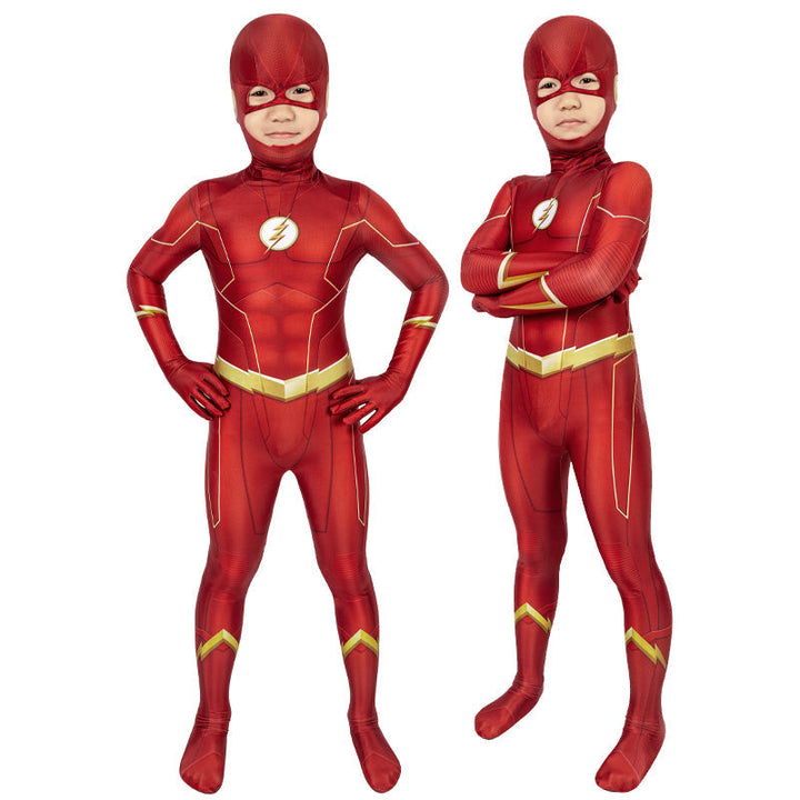 [ylevol] The Flash Season 6 Barry Allen Kids Jumpsuit Cosplay Costumes