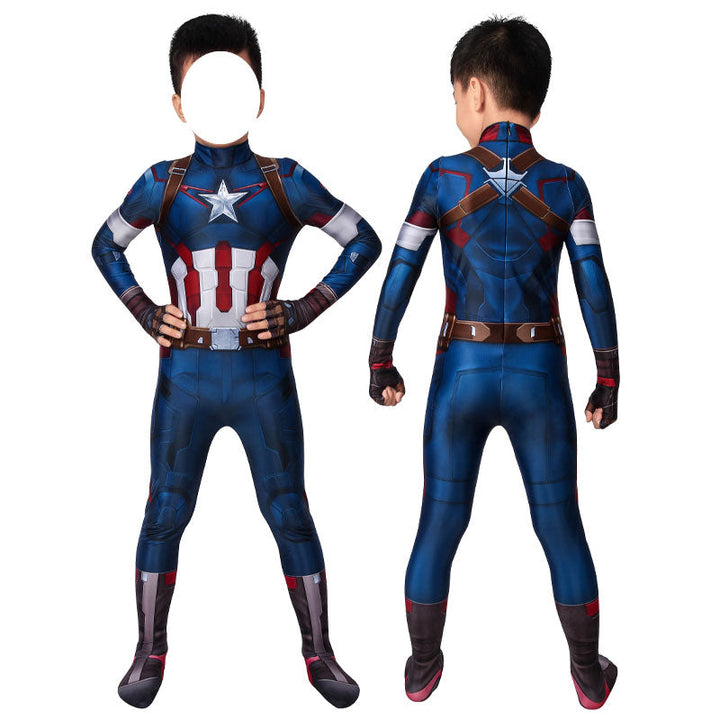 [ylevol] Age of Ultron Captain America Kids Jumpsuit Cosplay Costumes