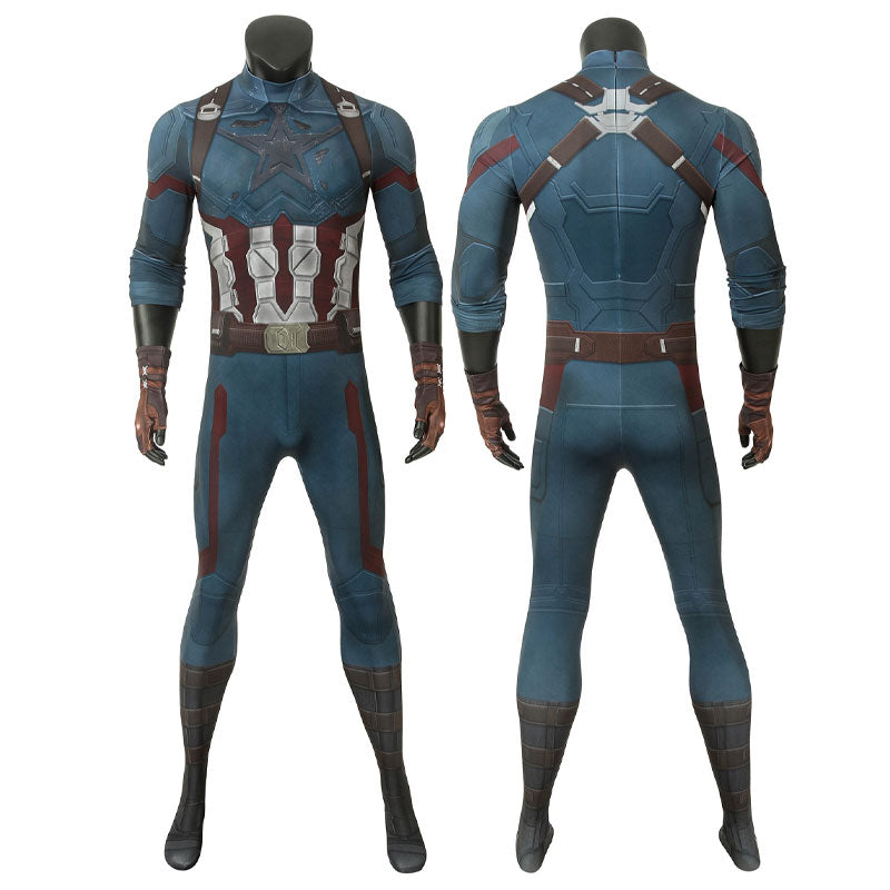 [ylevol] Avengers 3 Infinity War Captain America Steve Rogers Jumpsuit Costumes