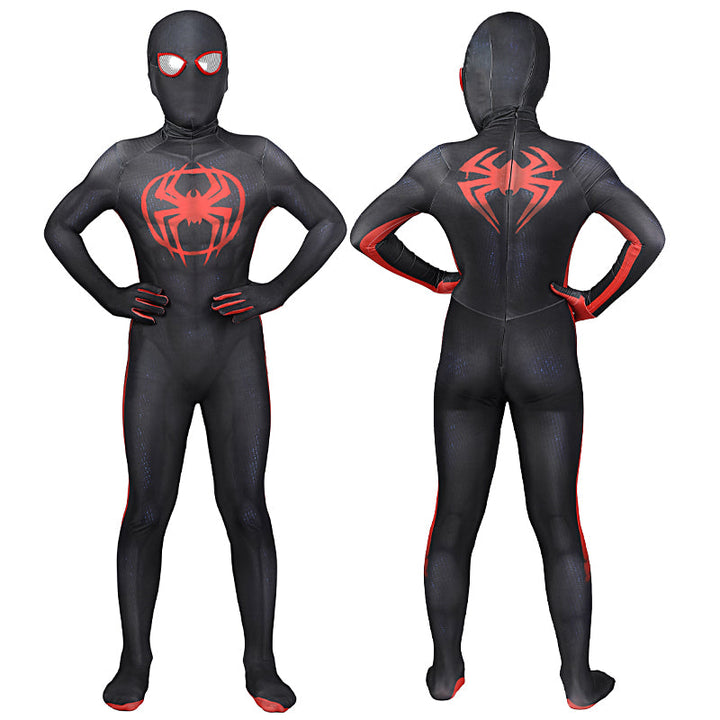 [ylevol] Spider-Man Across The Spider-Verse Miles Morales Kids Jumpsuit Costumes