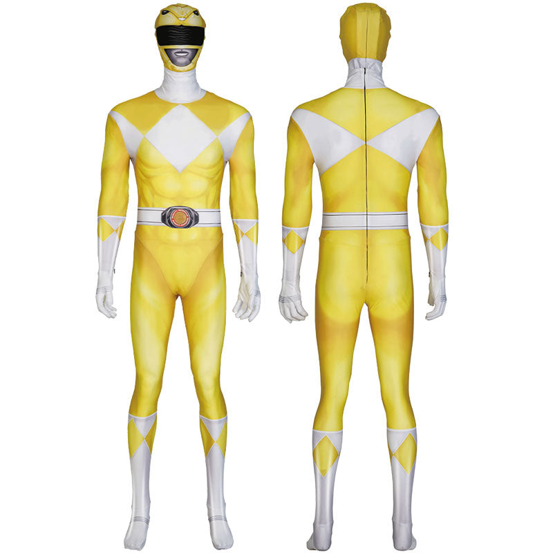 [ylevol] Mighty Morphin Power Rangers Dime Tribe Knight Boi Yellow Cosplay Costumes