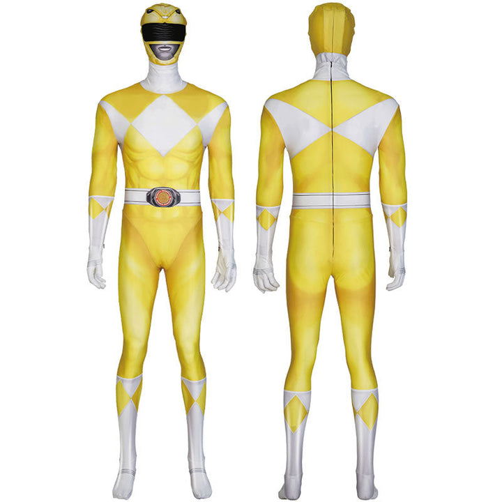 [ylevol] Mighty Morphin Power Rangers Dime Tribe Knight Boi Yellow Cosplay Costumes