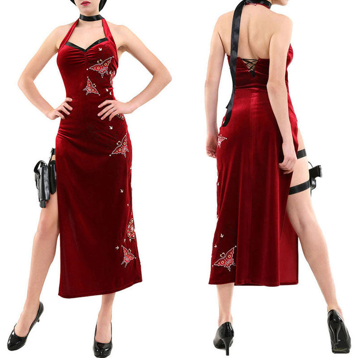 [ylevol] Resident Evil 4 Ada Wong Cheongsam Cosplay Costumes