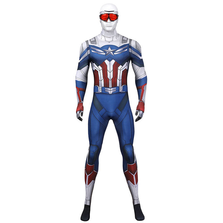 [ylevol] Captain America The Falcon and The Winter Soldier Sam Wilson Jumpsuit Costumes