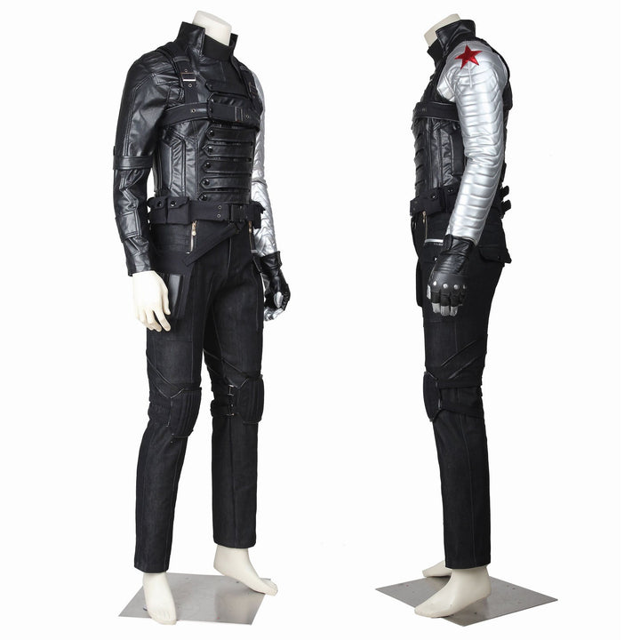 [ylevol] Captain America 2 Winter Soldier Bucky Barnes Fullset Cosplay Costumes